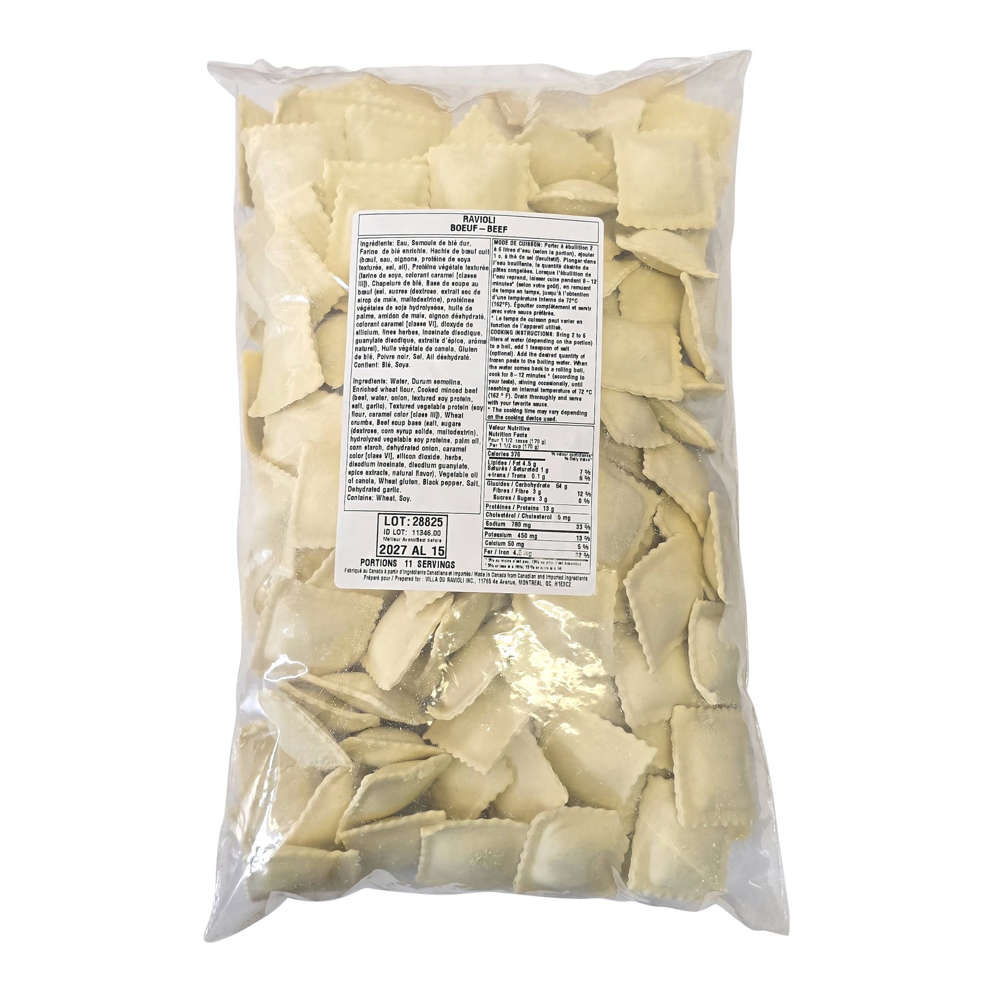 Villa Ravioli Frozen Beef Classic Ravioli, 2 kg - image 2