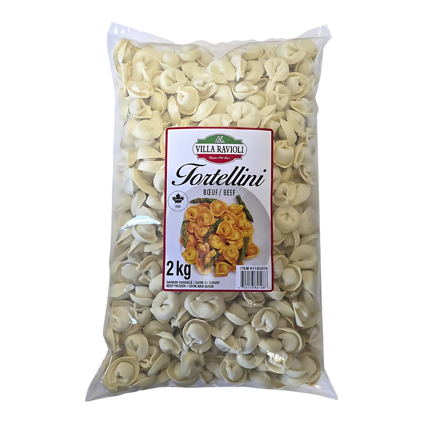 Villa Ravioli Frozen Beef Tortellini, 2 kg - image 1