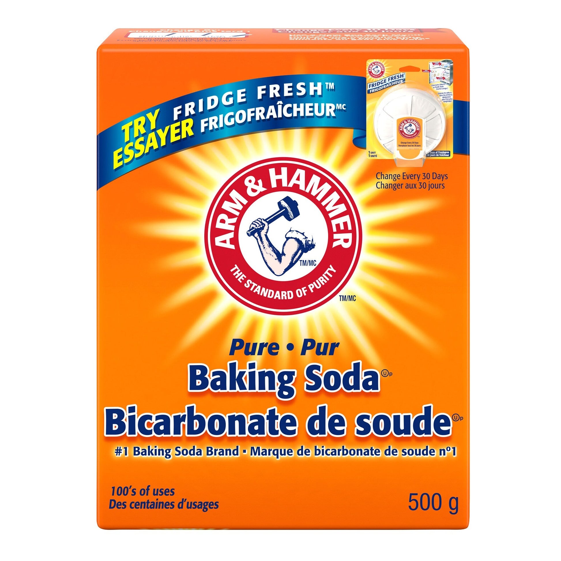 Arm & Hammer Pure Baking Soda, 6 × 500 g - image 1