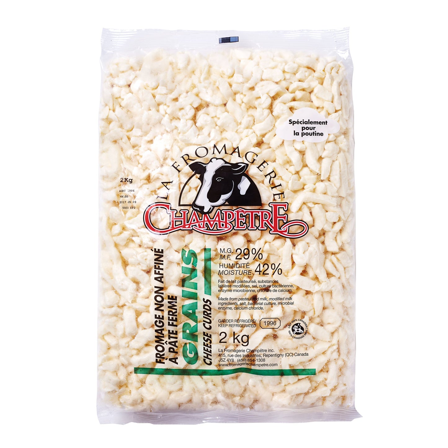 La Fromagerie Champêtre Frozen Cheese Curds, 2 kg - image 1