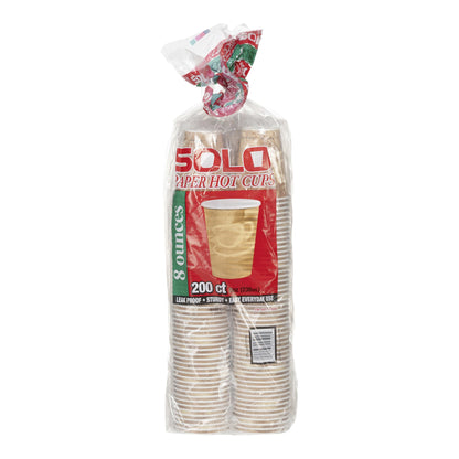Solo 8 oz Paper Hot Cups, pack of 200 - image 2