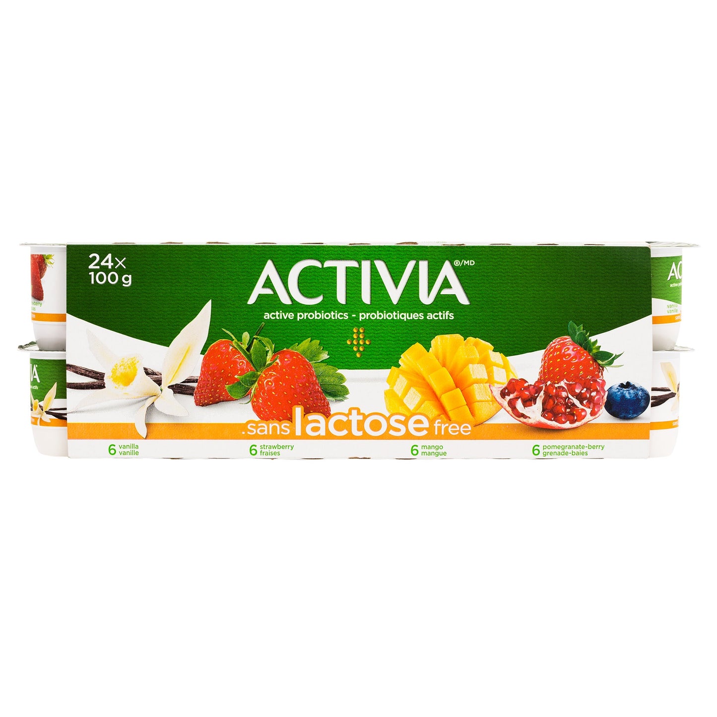 Activia Lactose Free Yogurt, 24 × 100 g - image 1