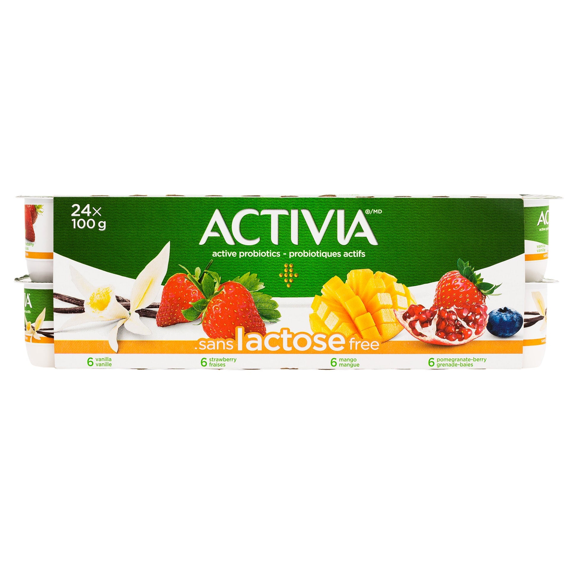 Activia Lactose Free Yogurt, 24 × 100 g - image 1