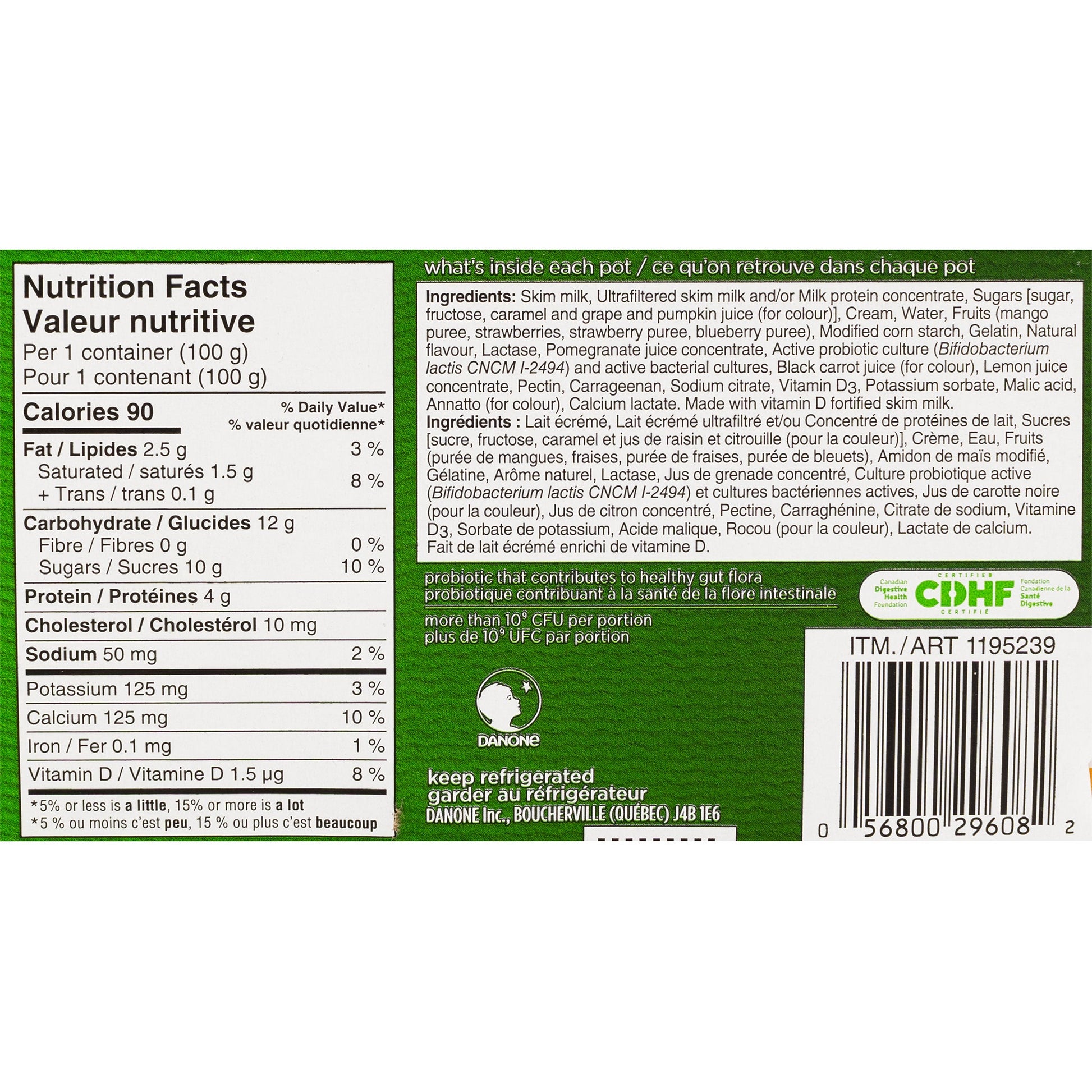 Activia Lactose Free Yogurt, 24 × 100 g - image 2