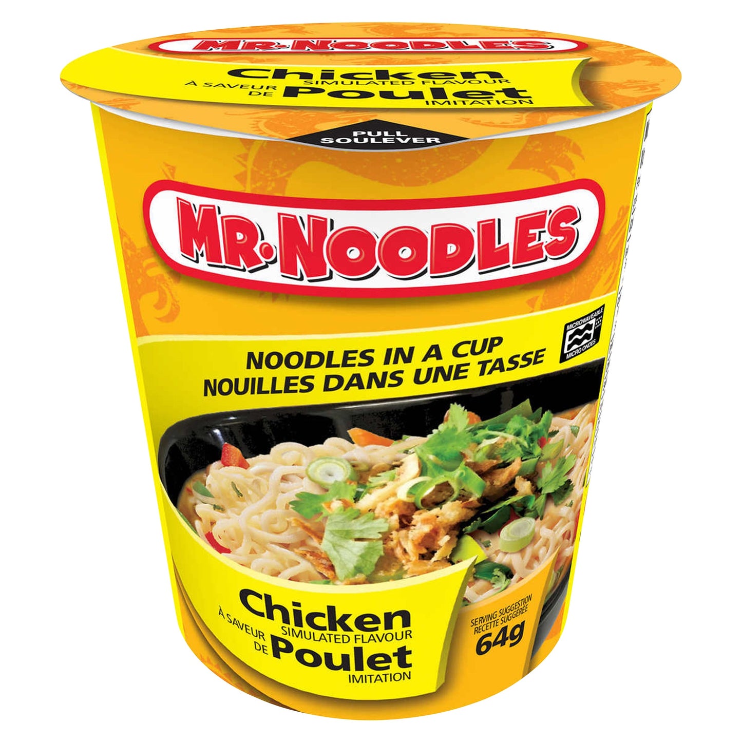 Mr. Noodles Chicken Flavour Cups Instant Noodles, 12 x 64 g - image 1
