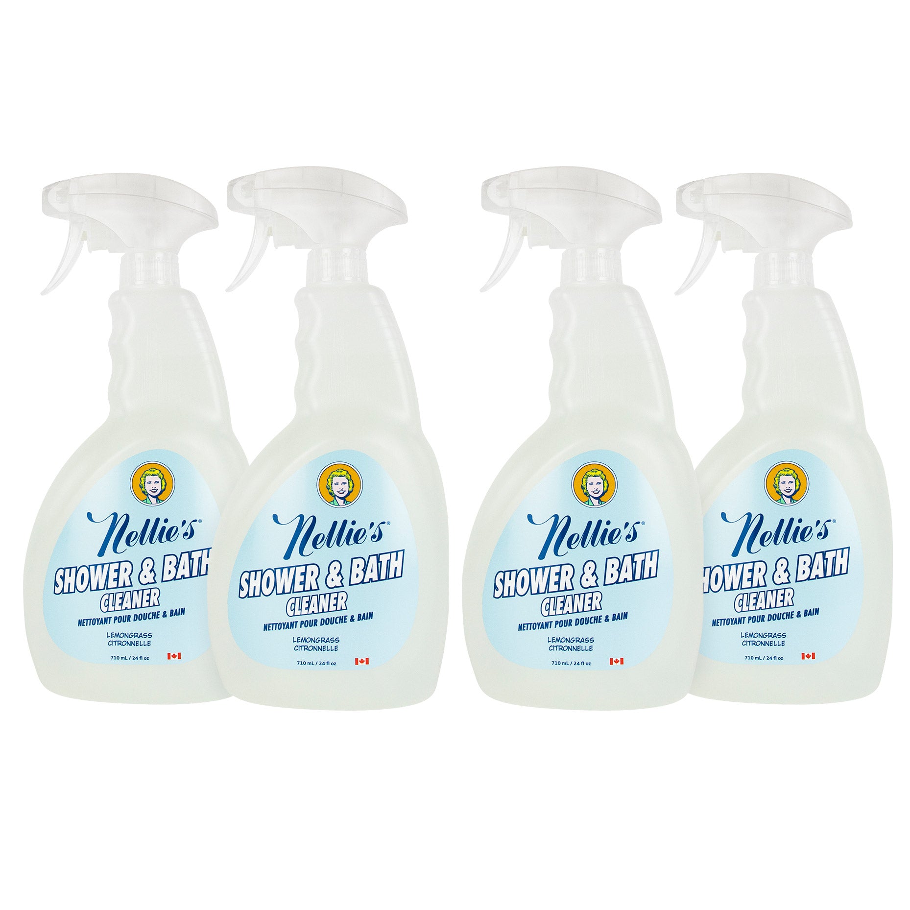 Nellie's Shower and Bath Cleaner 710 ml, 4-pack - image 1