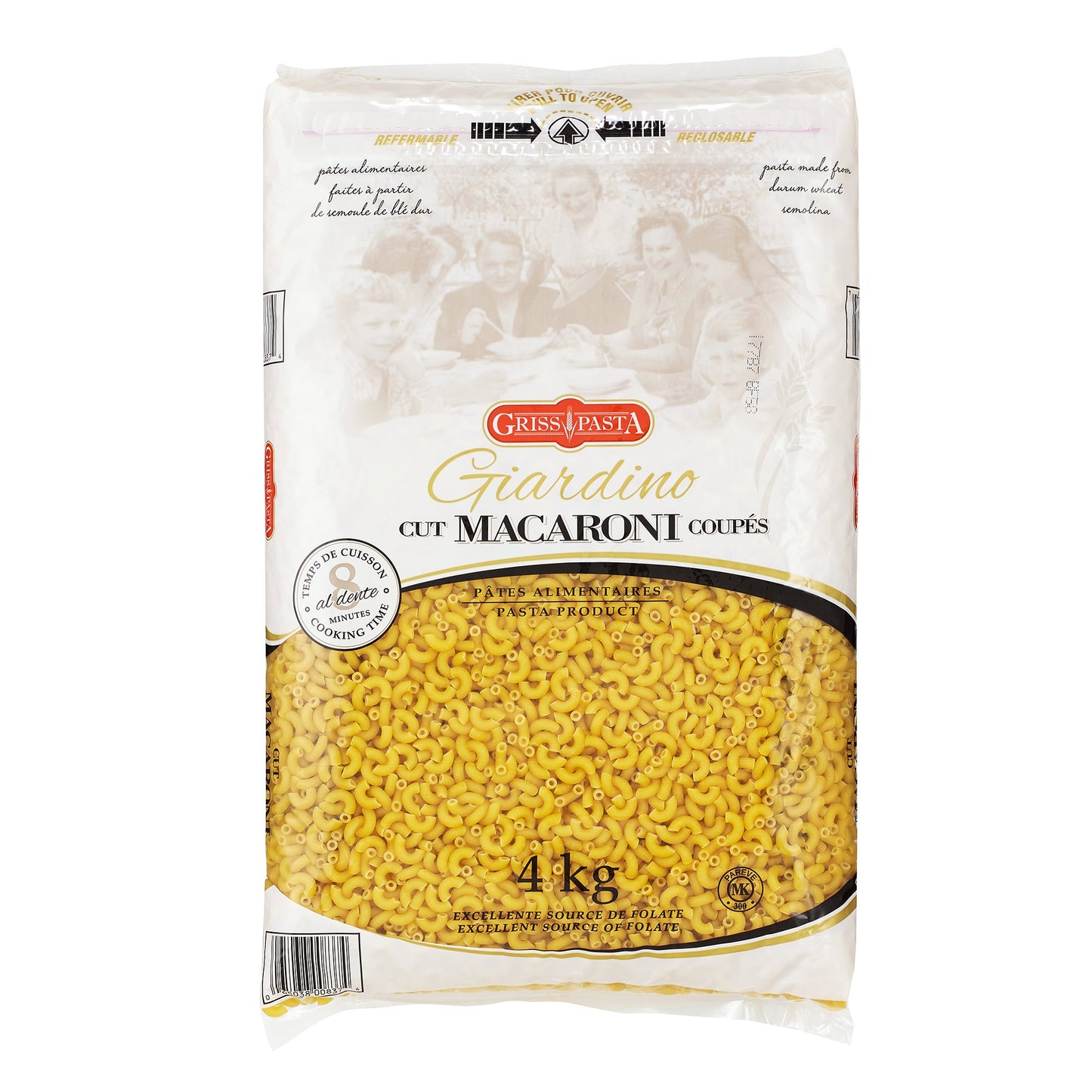 Griss Pasta Giardino Macaroni, 4 kg - image 1