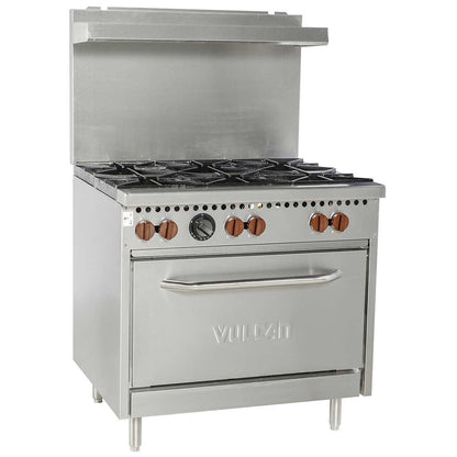 Vulcan 36 in 6-burner Stainless-steel Freestanding Commercial Gas Range - image 1