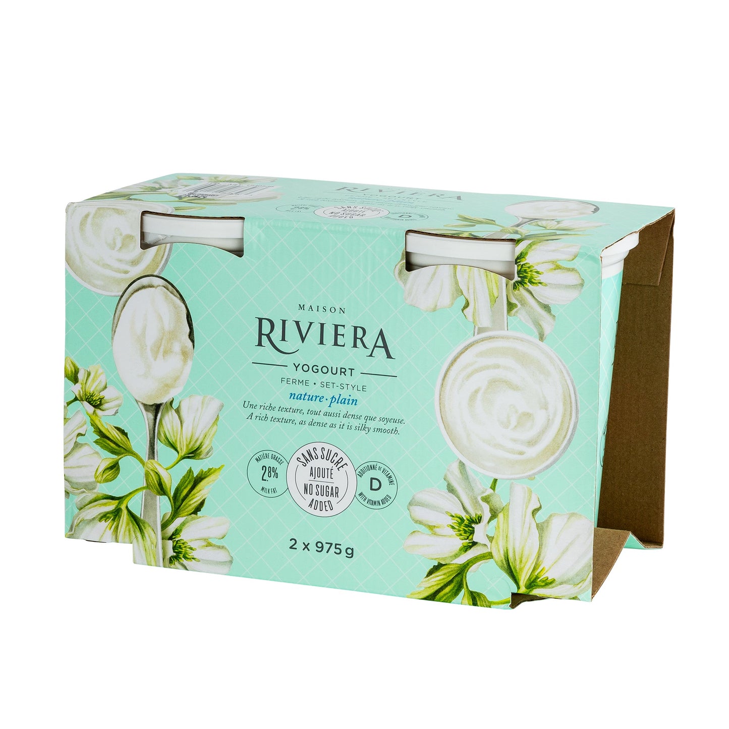 Maison Riveriera Plain Set Style Yogurt, 2 x 975 g - image 2