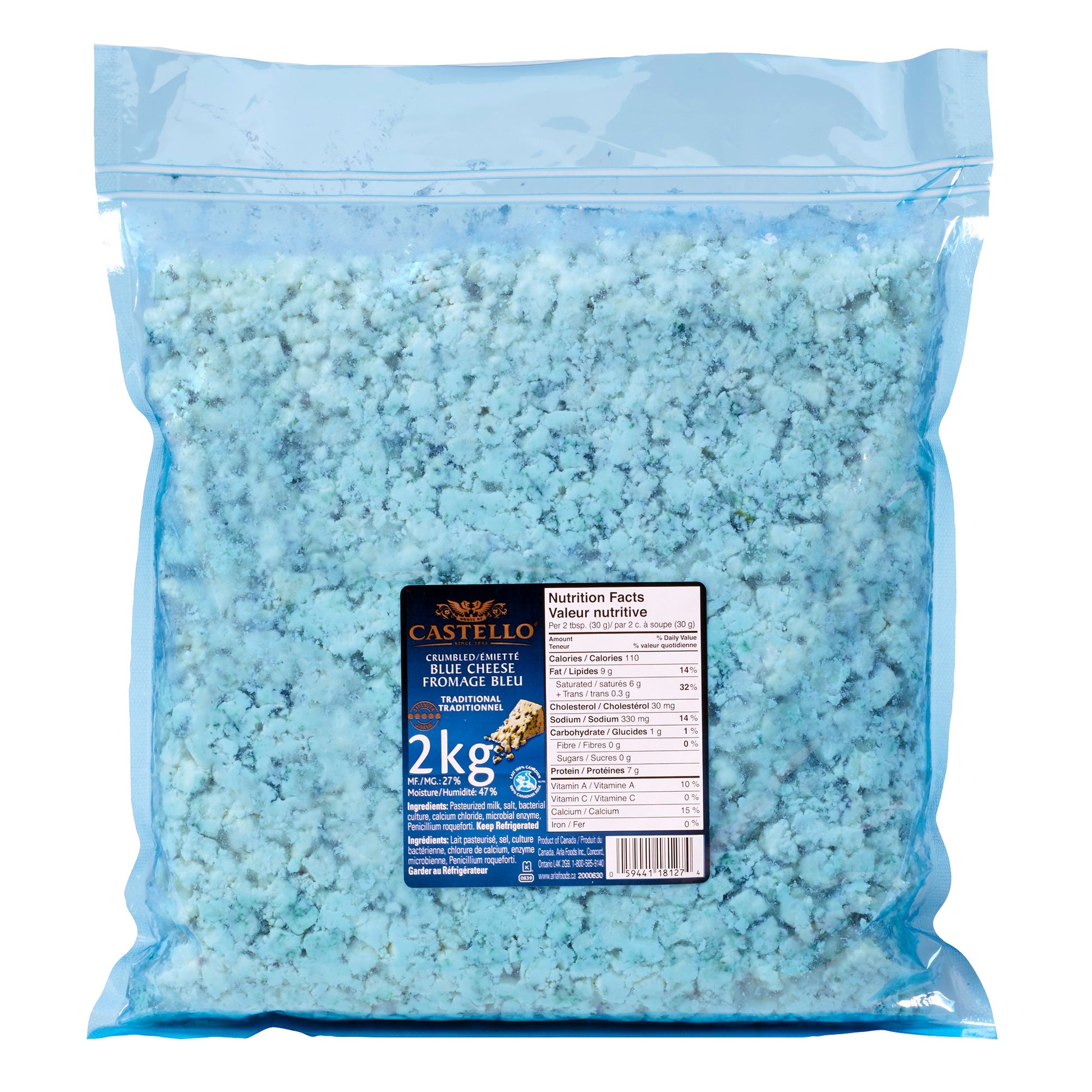 Castello Crumbled Blue Cheese, 2 kg - image 1