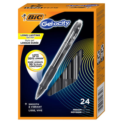 BIC Gel-ocity Black Gel Pen, Pack of 24 - image 2