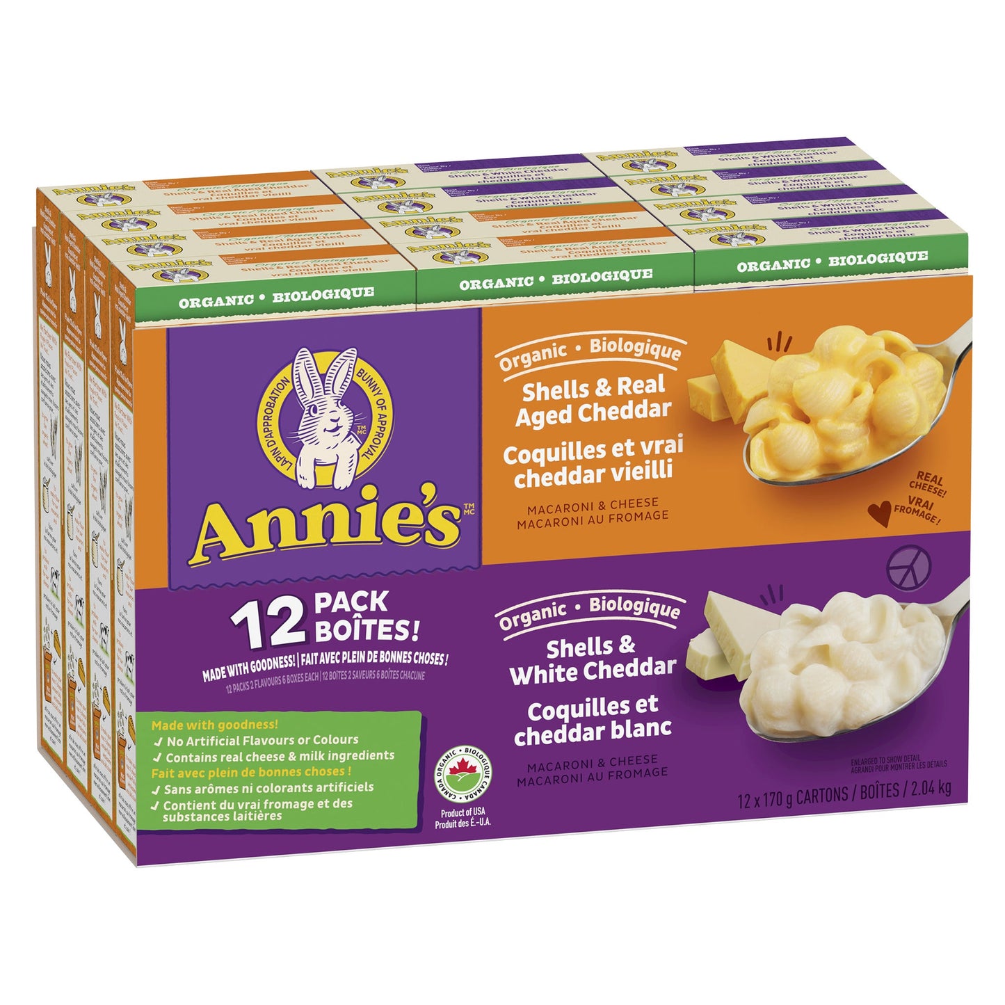 Annie's Organic Mac & Cheese, 12 x 170 g - image 1