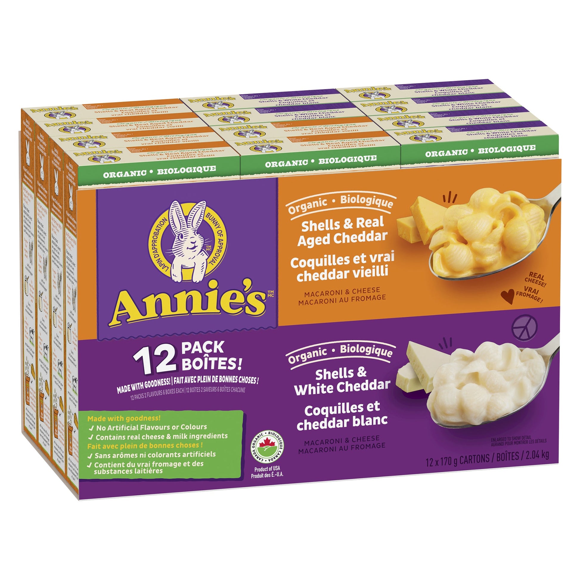 Annie's Organic Mac & Cheese, 12 x 170 g - image 1