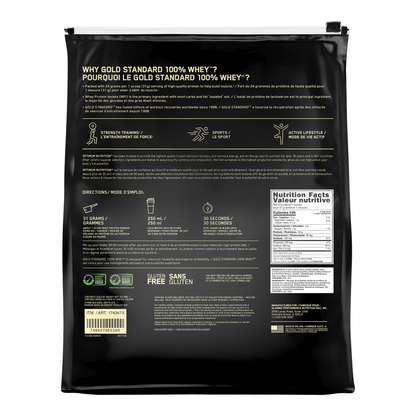 Optimum Nutrition Gold Standard 100% Whey Protein, Vanilla Ice Cream, 2.48 kg - image 2
