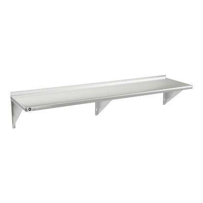 Sagetra Stainless Steel Wall Shelf, 12in × 48in - image 1