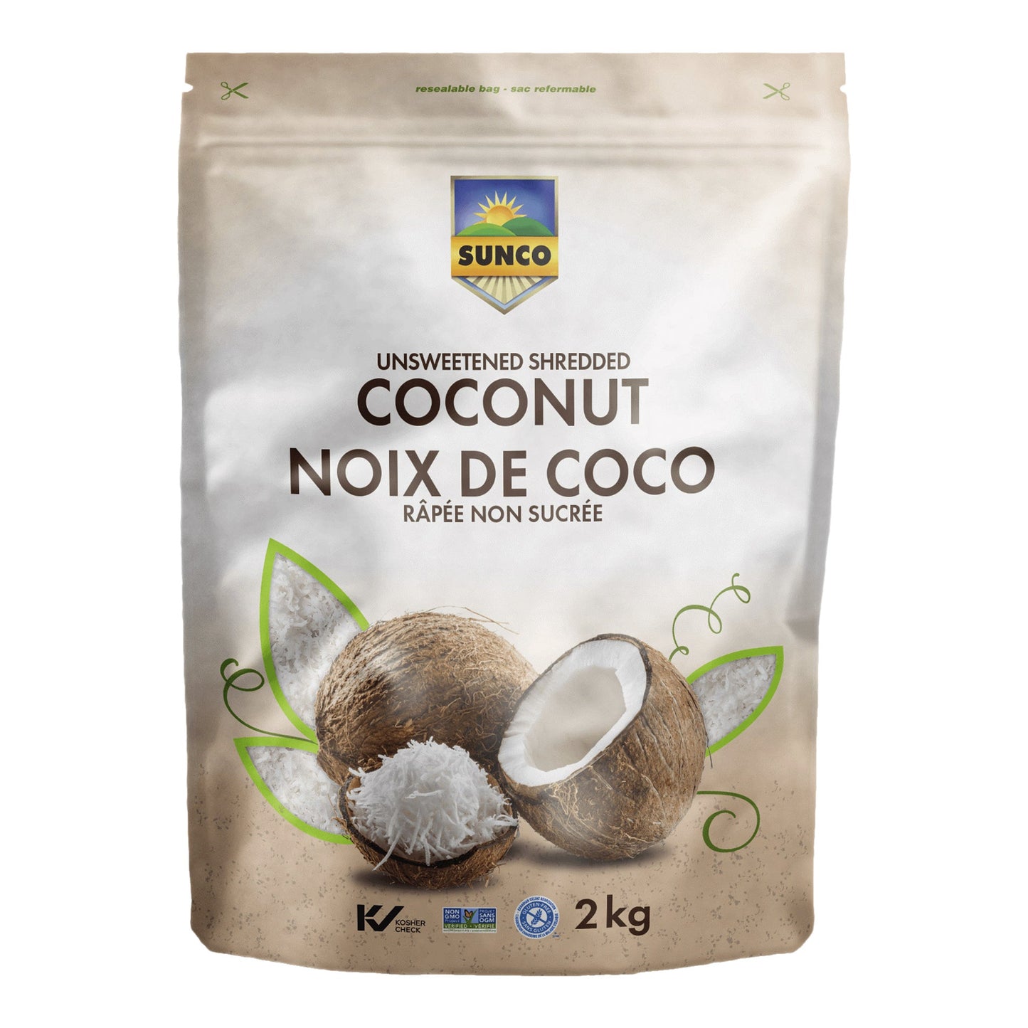 Sunco Unsweetened Shredded Coconut, 2kg - image 1
