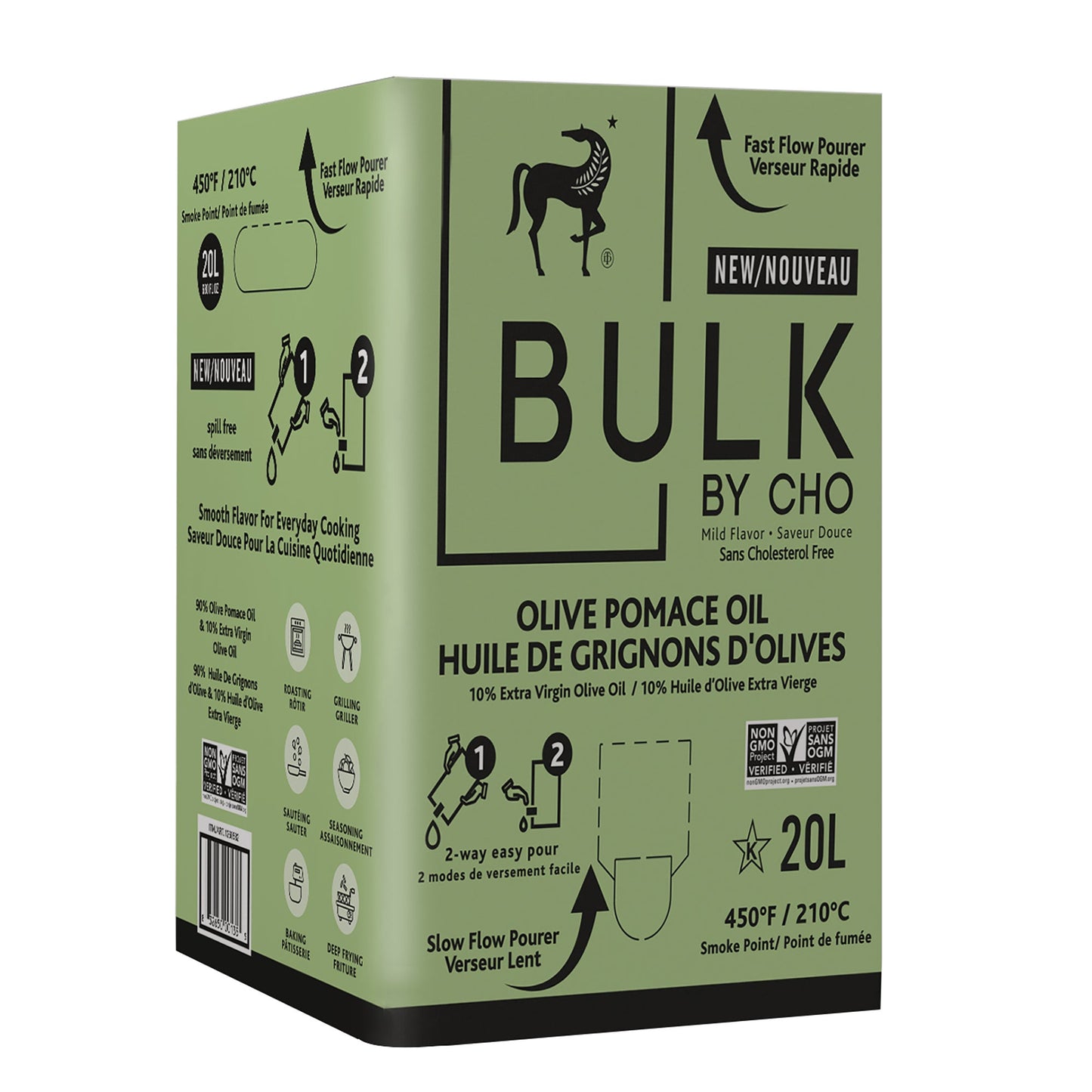 Bulk by CHO Bag-in-Box Pomace and Extra Virgin Olive Oil, 20 L - image 1