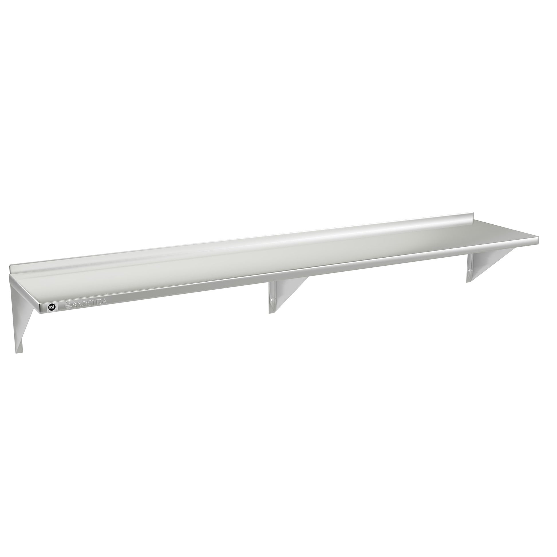 Sagetra Stainless Steel Wall Shelf, 12in × 60in - image 1