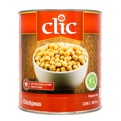 Clic Canned Chickpeas, 6 × 2.84 L - image 2