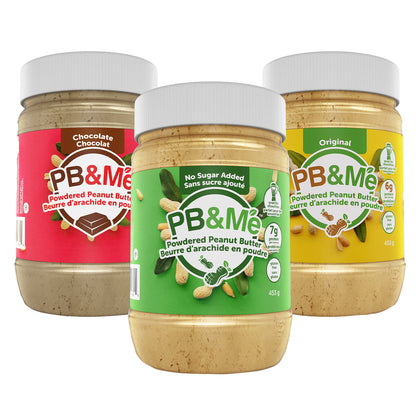 PB&Me Powdered Peanut Butter Variety Pack, 3 x 453 g - image 1