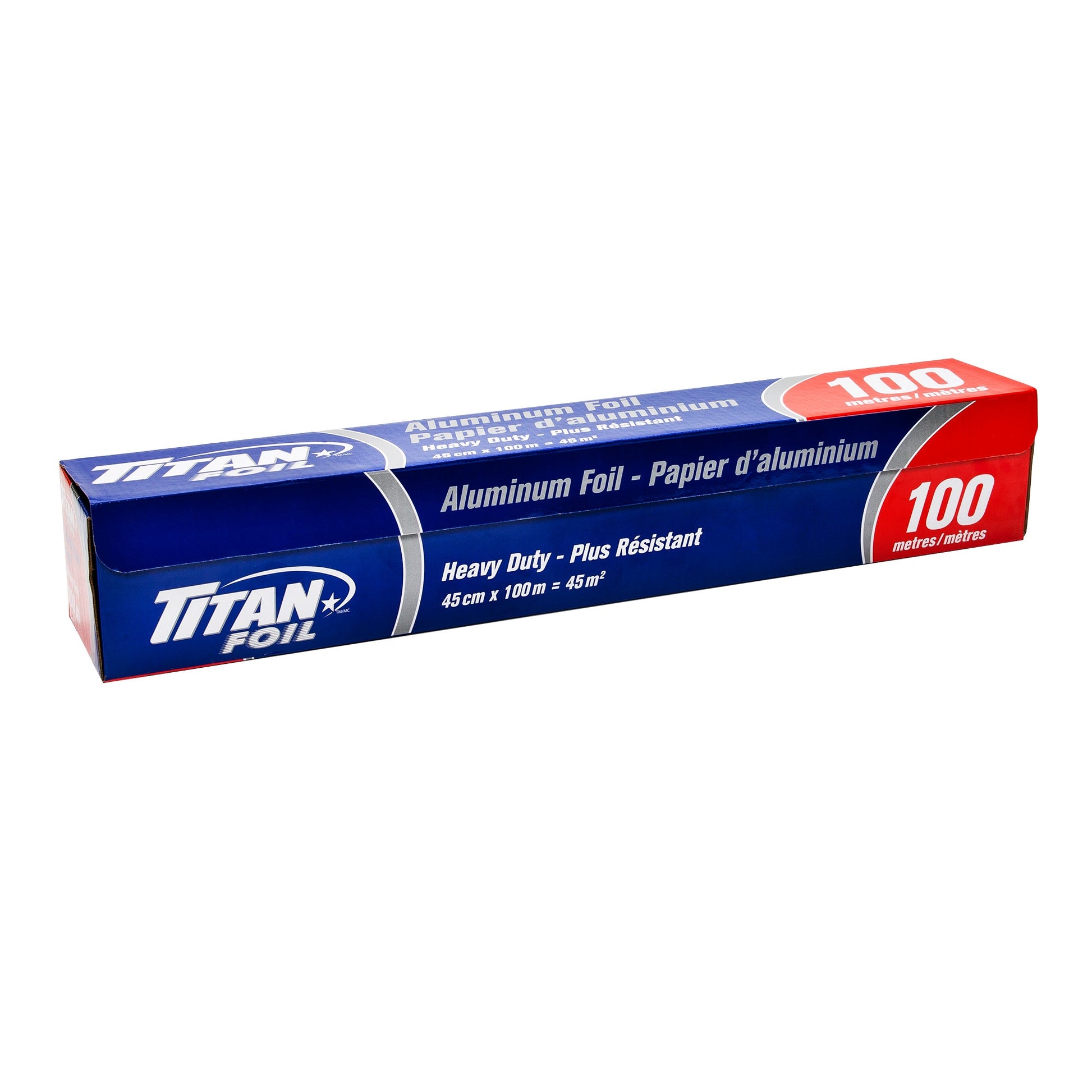 Titan Aluminum Foil Roll, 45 cm × 100 m - image 1