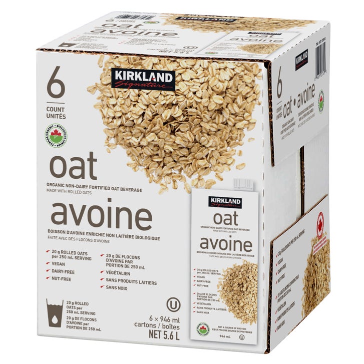 Kirkland Signature Organic Non-Dairy Fortified Oat Beverage 6 × 946 mL — image 2