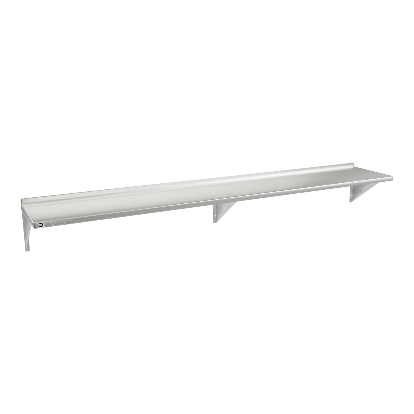 Sagetra Stainless Steel Wall Shelf, 12in × 72in - image 1