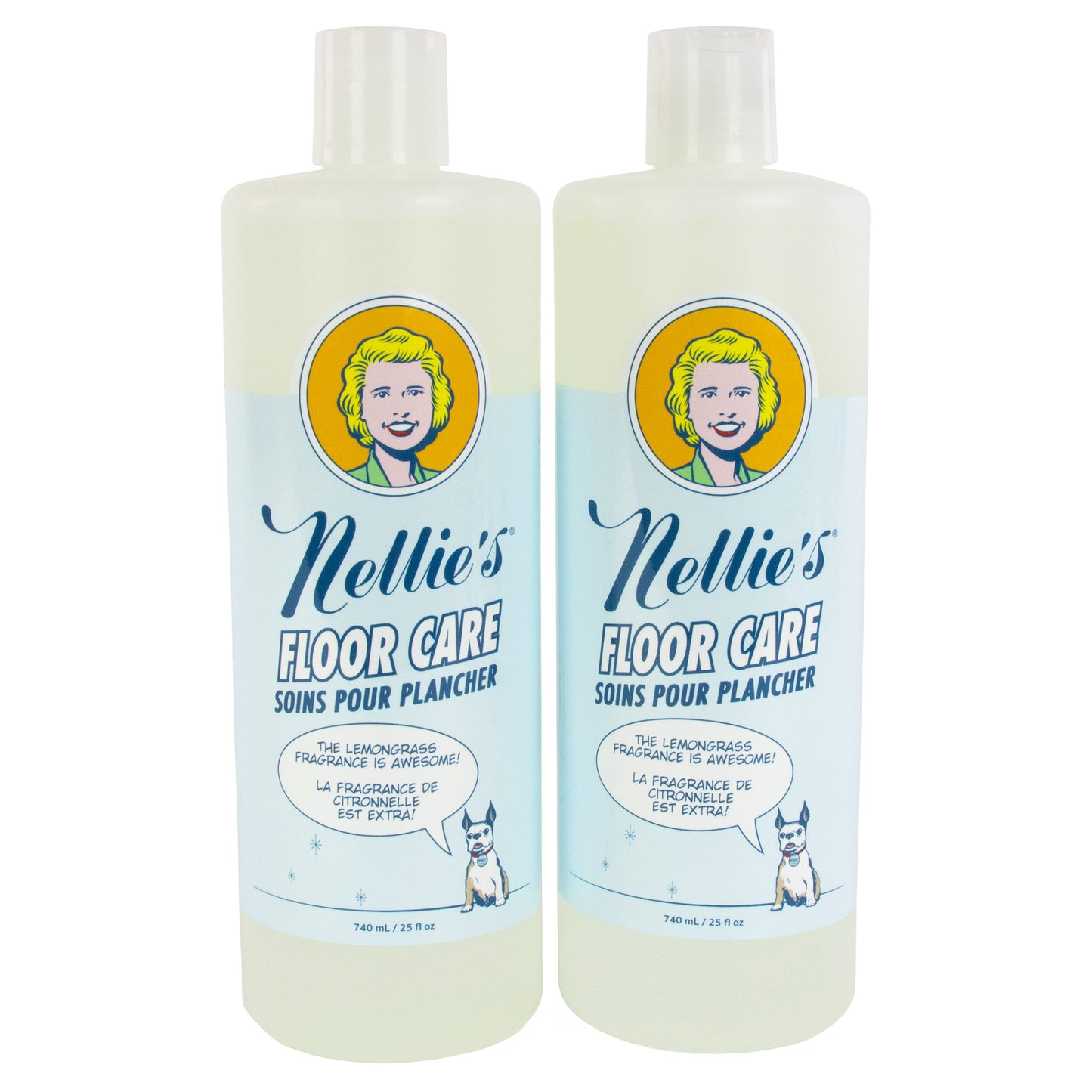 Nellie's Floor Care Cleaner, Lemongrass Scent, 2 x 740 ml (25 oz) - image 2