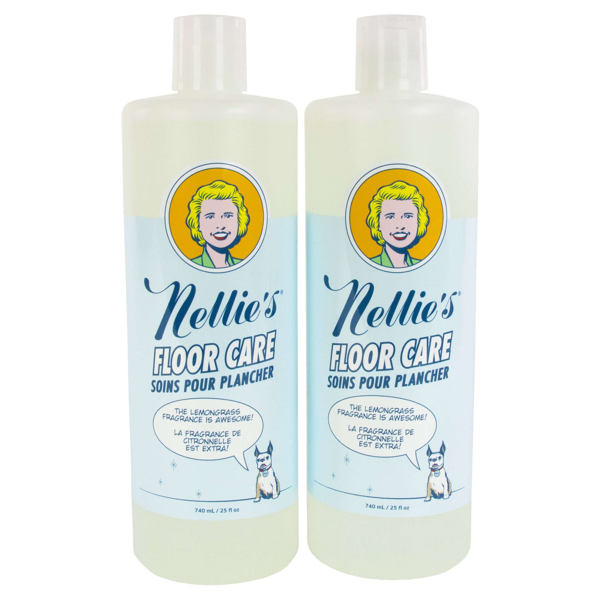 Nellie's Floor Care Cleaner, Lemongrass Scent, 2 x 740 ml (25 oz) - image 2