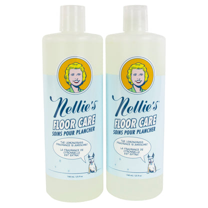 Nellie's Floor Care Cleaner, Lemongrass Scent, 2 x 740 ml (25 oz) - image 2
