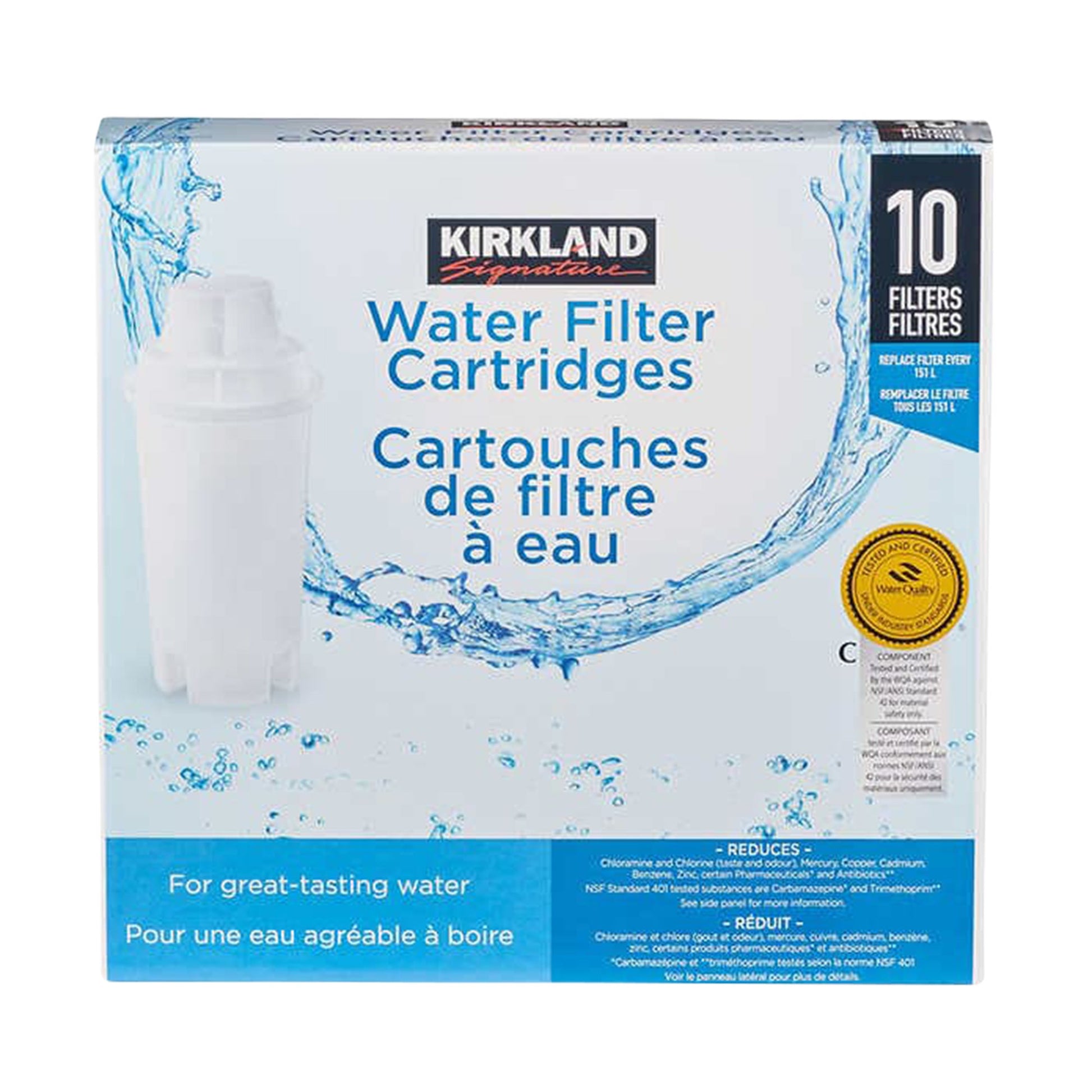 Kirkland Signature Water Filter Cartridge, Pack of 10 - image 1