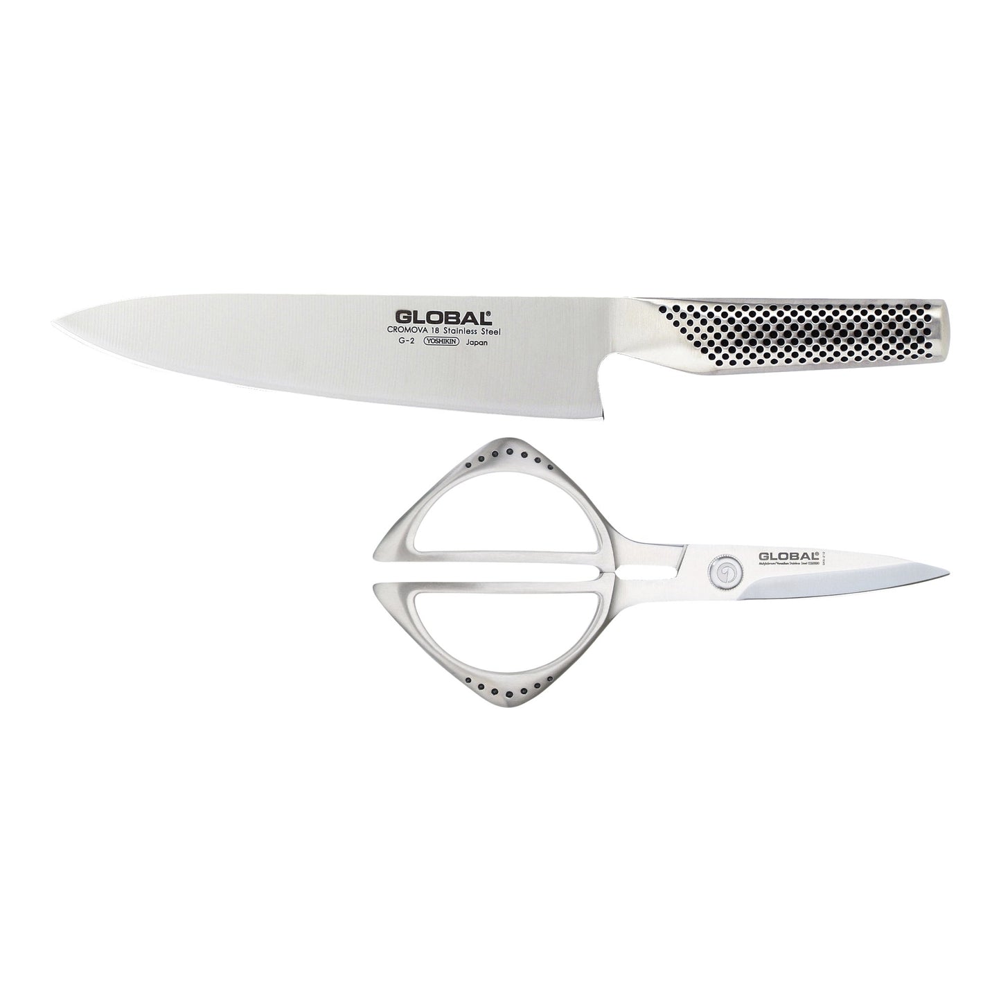 Global - Chef Knife and Kitchen Shear Set - image 1