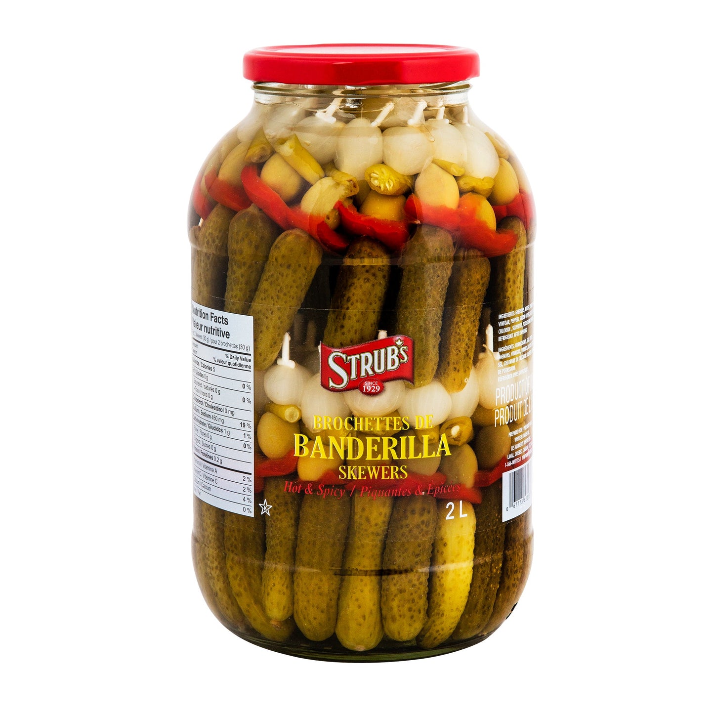 Strub's Hot and Spicy Banderilla Skewers, 2 L - image 1