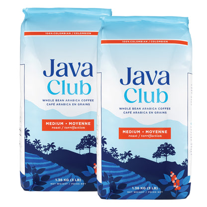 Java Club 100% Colombian Whole Bean Arabica Coffee, 2 x 1.36 kg - image 1
