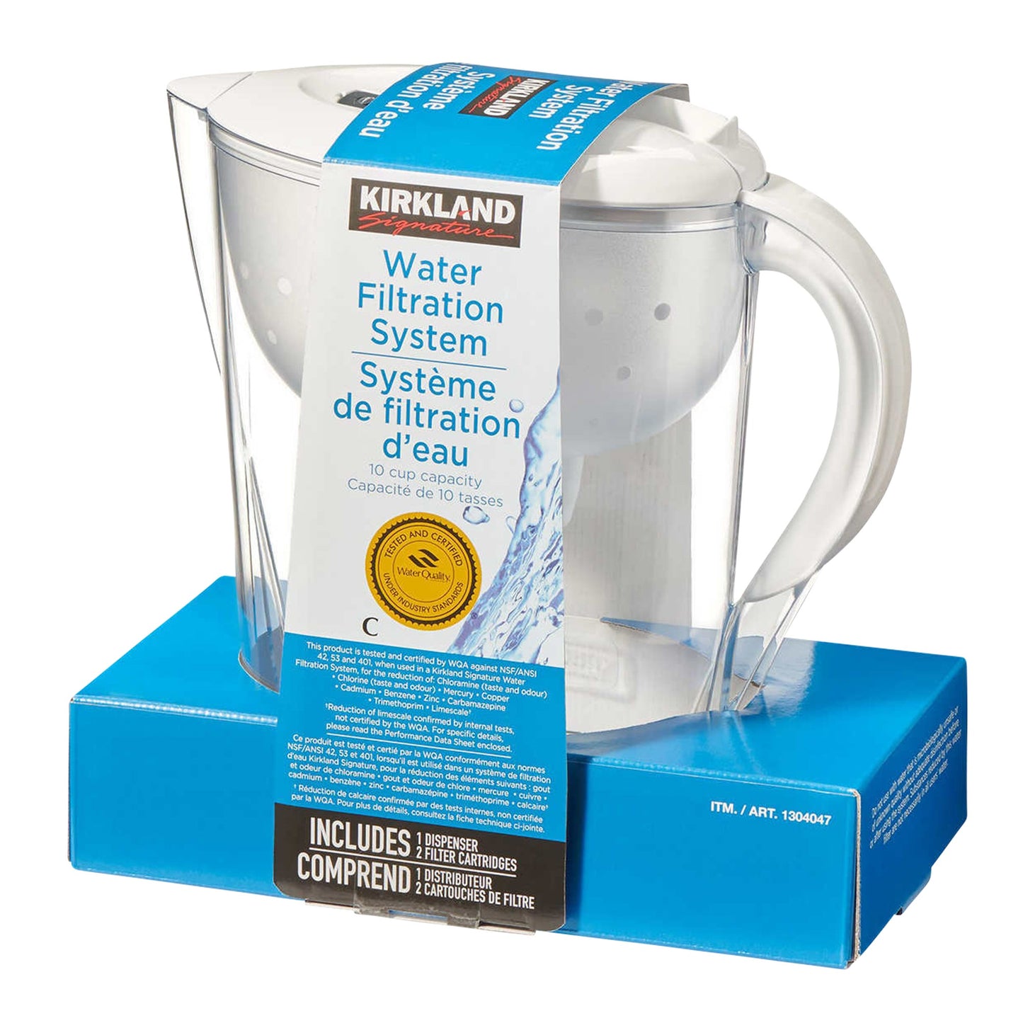 Kirkland Signature Filtered Water Pitcher with 2 Filters - image 1