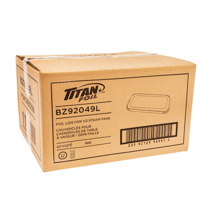 Titan Aluminum Lids for Half-Steam Pan, Pack of 100 - image 2