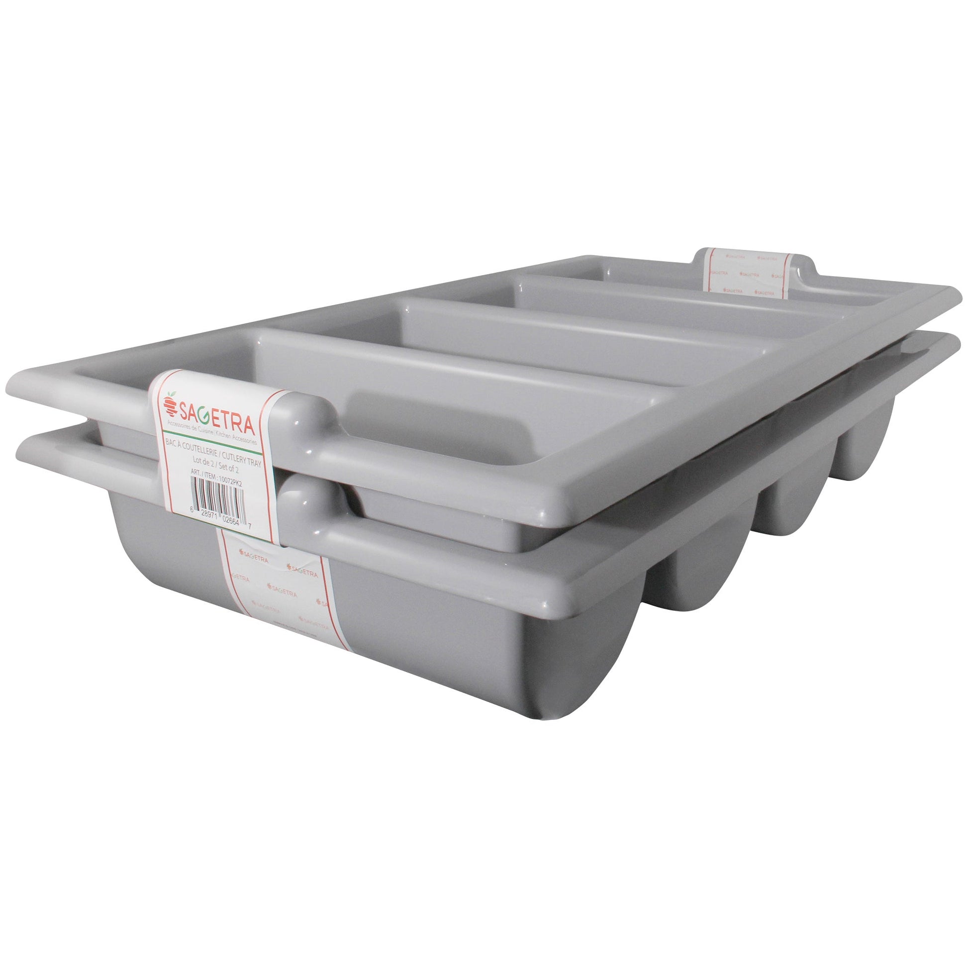 4 Compartment Commercial Cutlery Tray, Pack of 2 - image 1