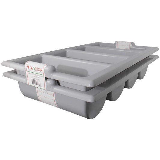 4 Compartment Commercial Cutlery Tray, Pack of 2 - image 1
