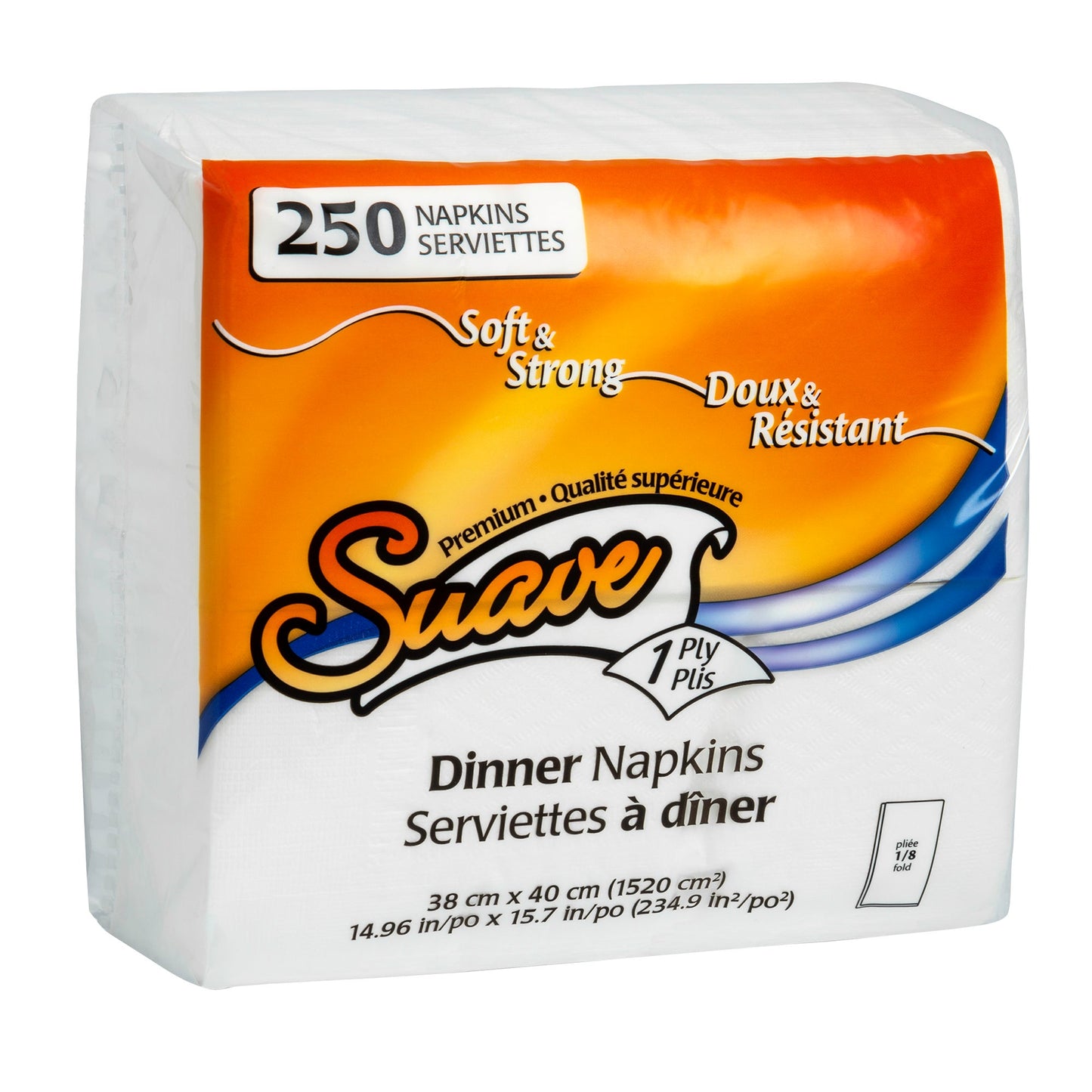 Suave 1-ply Dinner Napkins, 12 packs of 250 - image 1