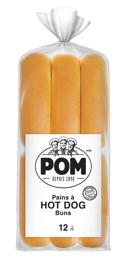 POM Steamed Hot Dog Bun, Pack of 12 - image 1
