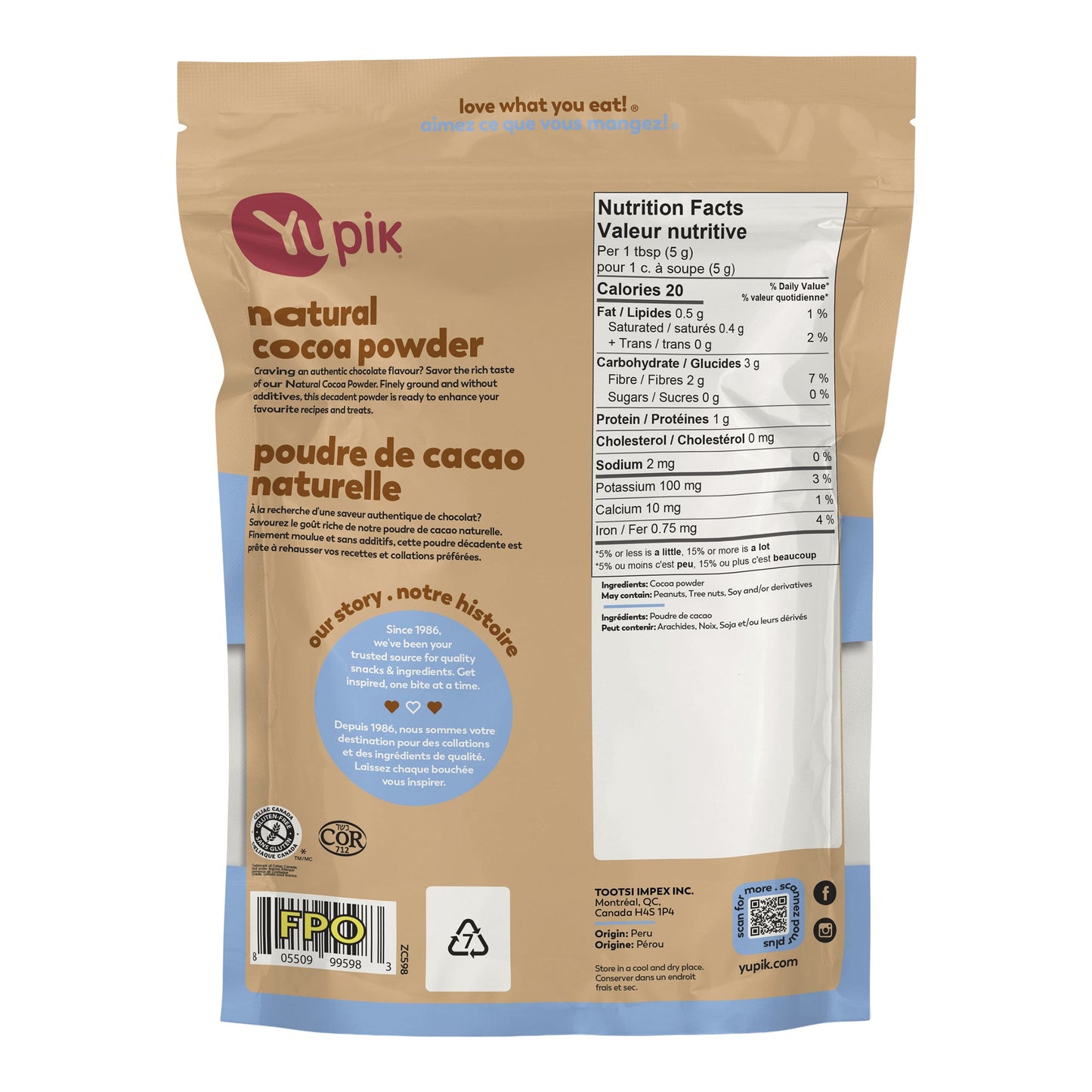 Yupik Cocoa Powder, 1.5 kg - image 2