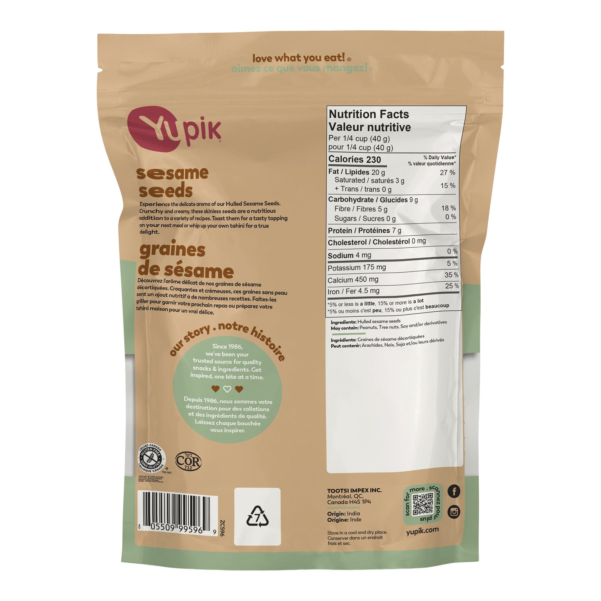 Yupik Hulled Sesame Seeds, 2 kg - image 2