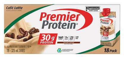 Premier Protein High-protein Café Latte Shake, 18 × 325 mL - image 3