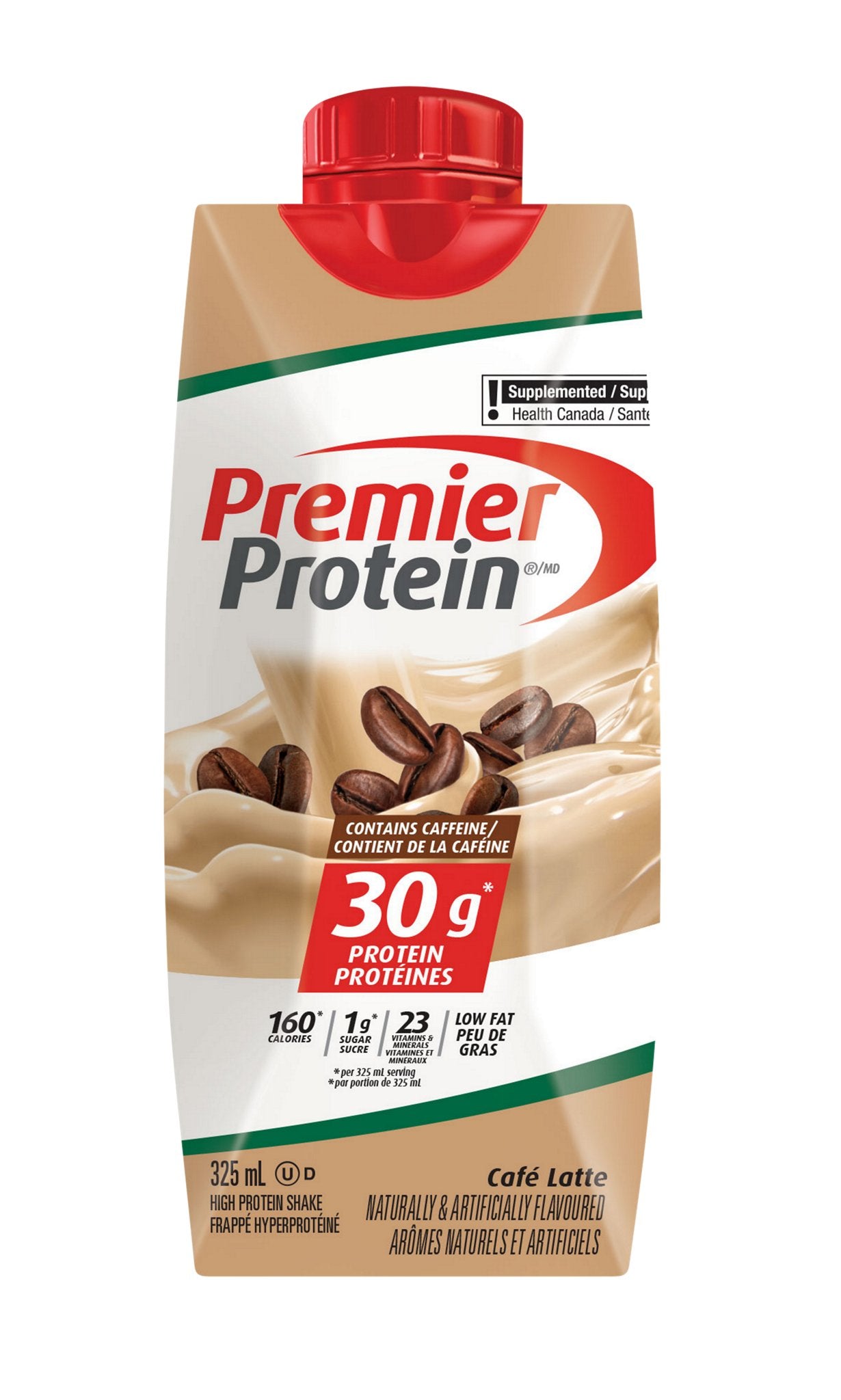 Premier Protein High-protein Café Latte Shake, 18 × 325 mL - image 2