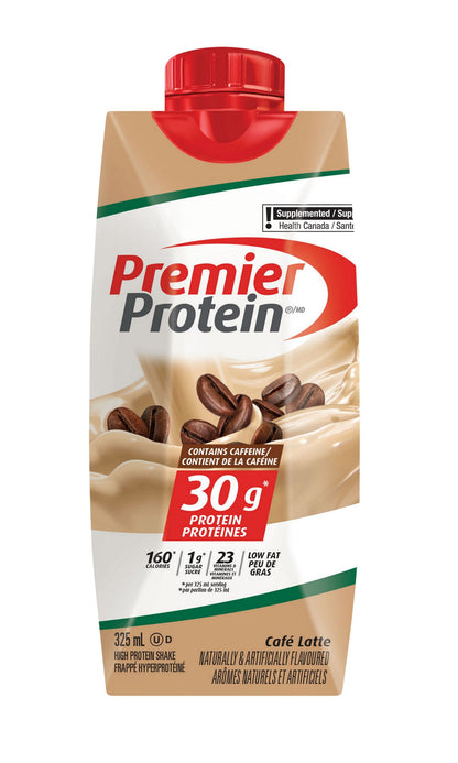 Premier Protein High-protein Café Latte Shake, 18 × 325 mL - image 2