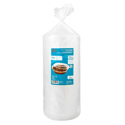 Café Express 22-oz Round Containers with Lids, Pack of 50 - image 2