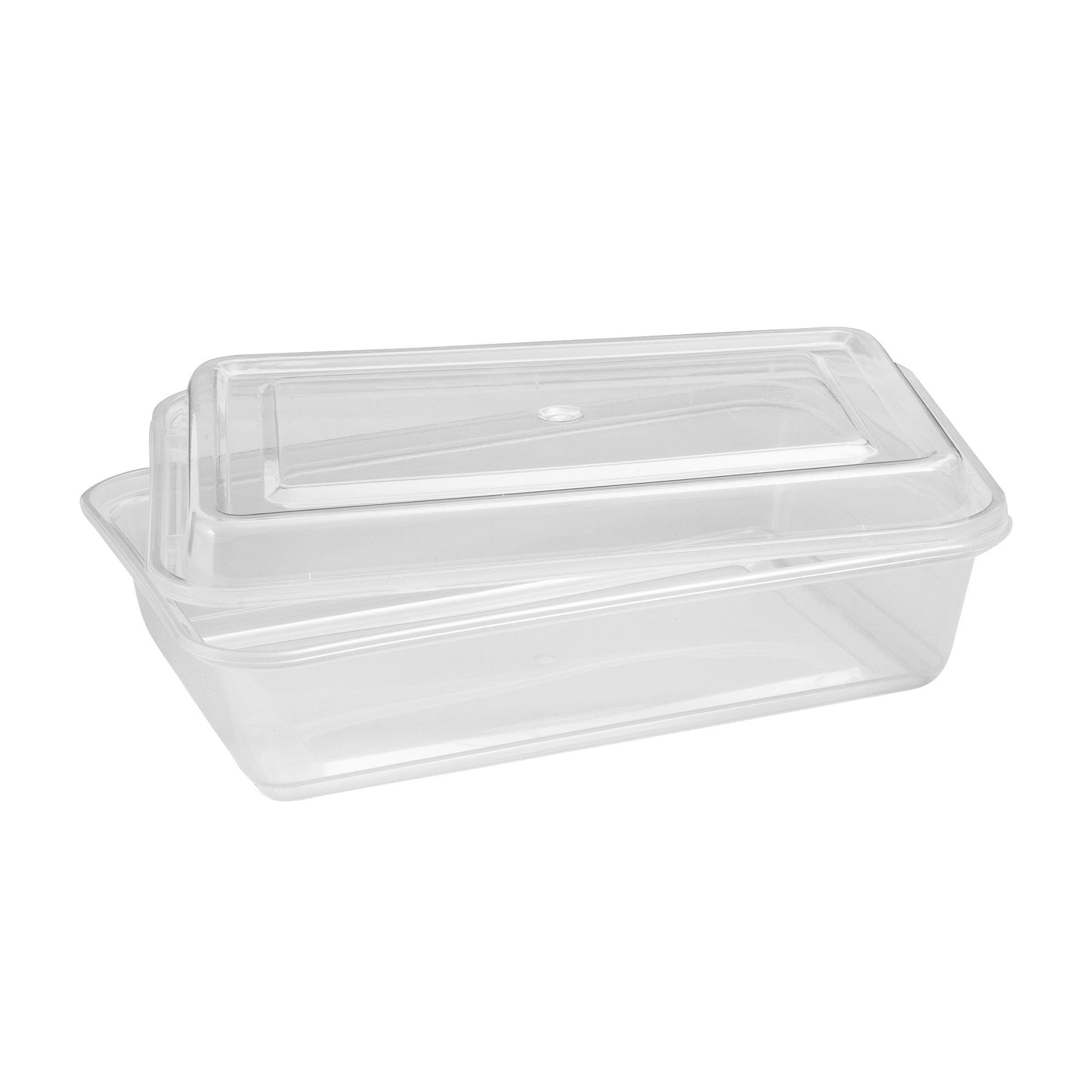 Café Express 34-oz Rectangular Containers with Lids, Pack of 50 - image 1