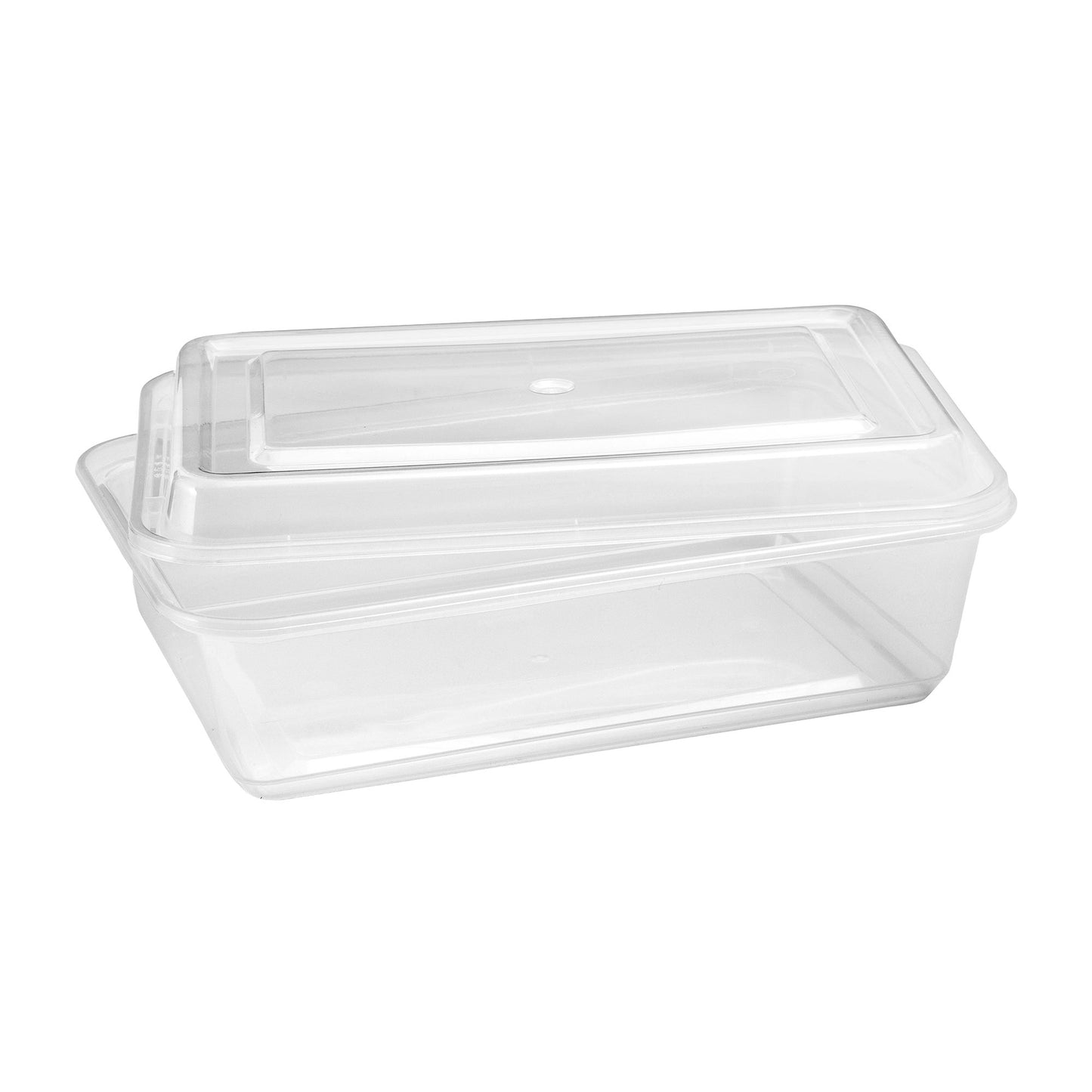 Café Express 42-oz Rectangular Containers with Lids, Pack of 50 - image 1