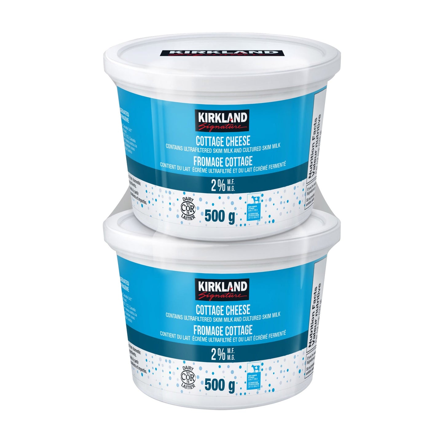 Kirkland Signature 2 % Cottage Cheese, 2 x 500 g - image 1