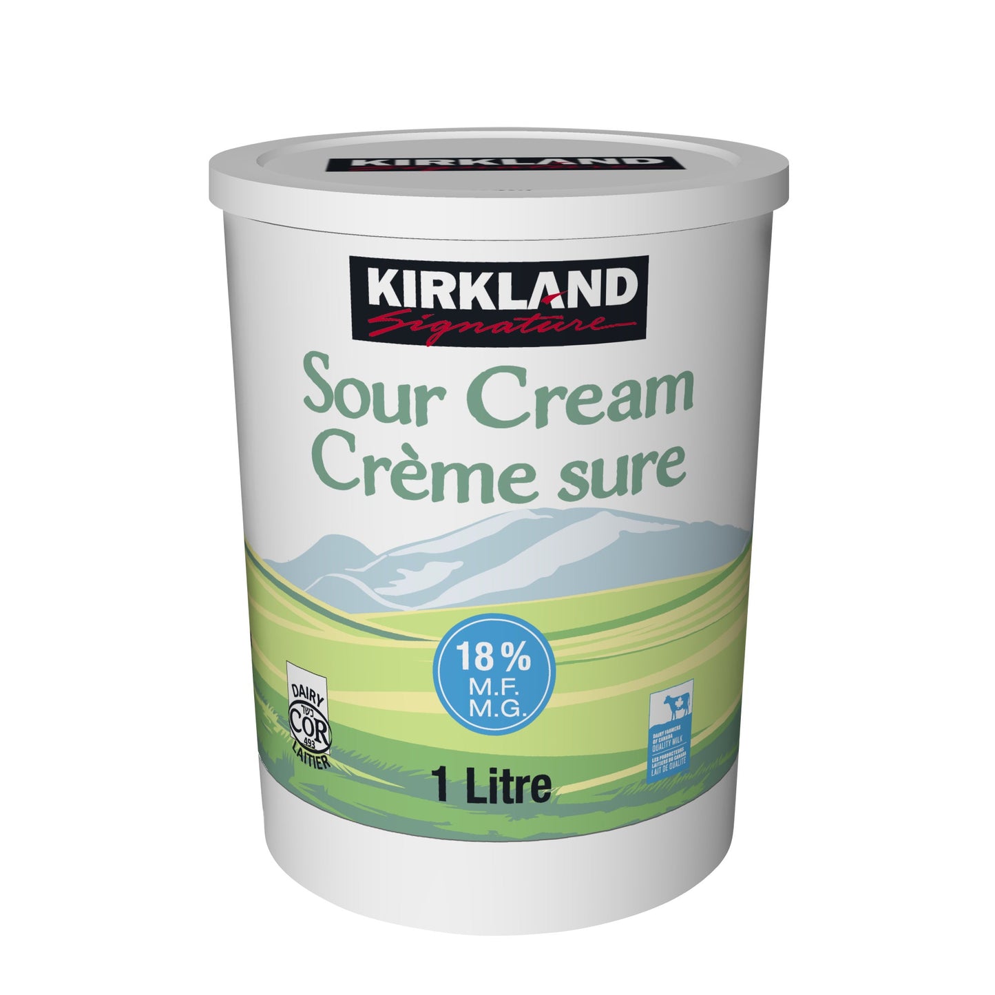 Kirkland Signature 18% Sour Cream, 1 L - image 1